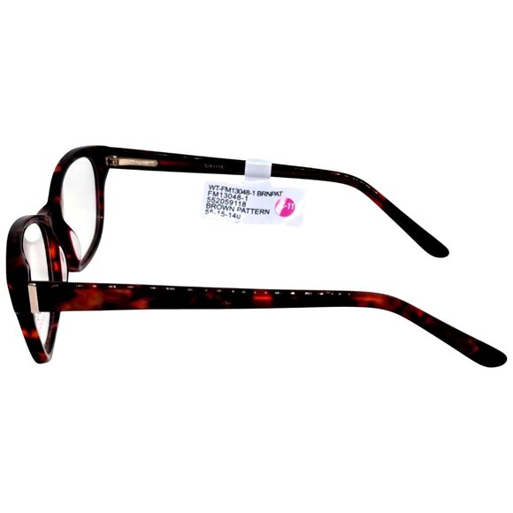 Designer Looks For Less FM13048-1 Brown Pattern Eyeglass Frames 55-15-140 Women’ - Picture 3 of 6